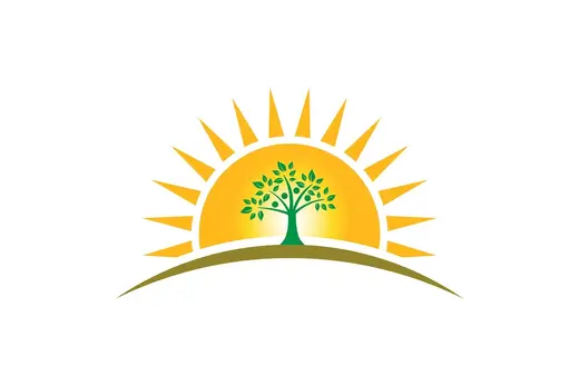 Sunrise logo with tree representing Inspiration Wellness, LLC detox center in Maryland.