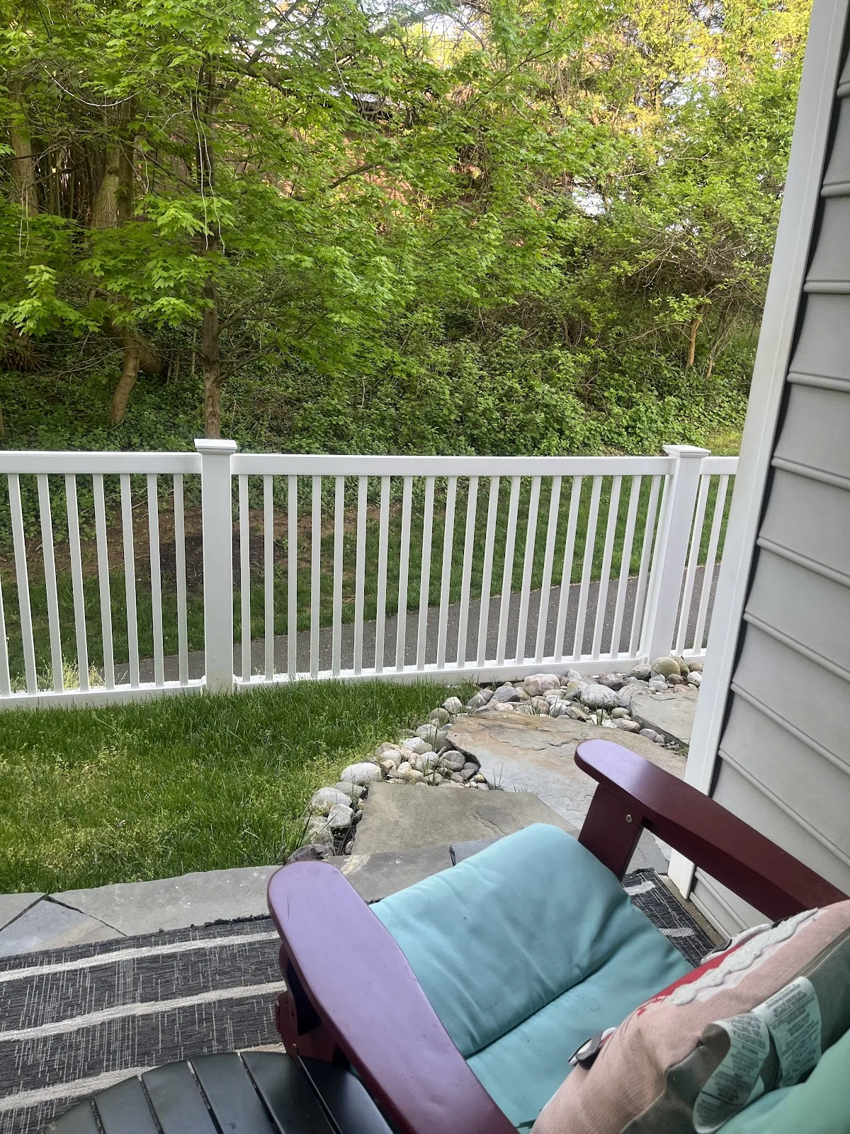 Exterior view of Maryland sober living home — wood